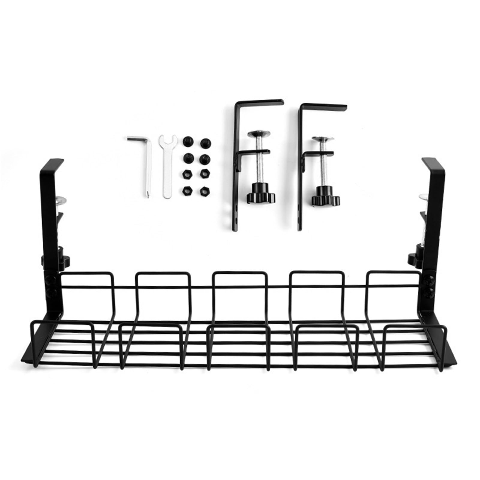 DUAYENDUS Metal Under Desk Cable Management Tray