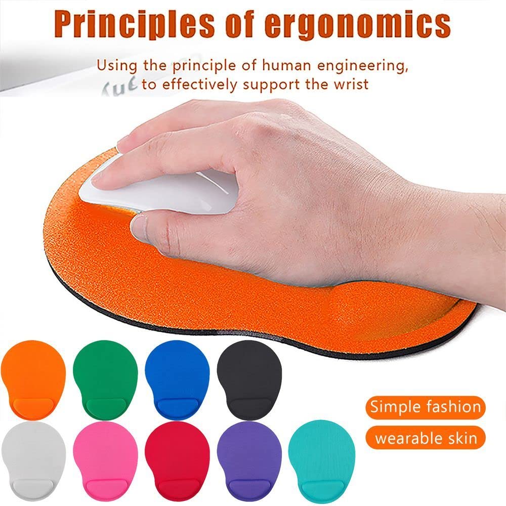 Ergonomic Gel Mouse Wrist Pad, Grey