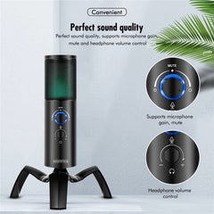 RGB USB Condenser Microphone for Gaming & Streaming