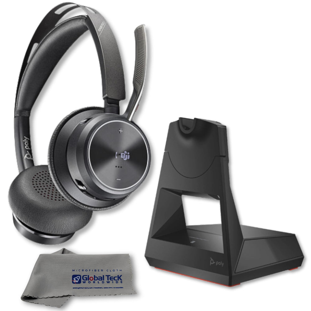 Wireless Over-Ear Headset with Noise-Cancelling Microphone