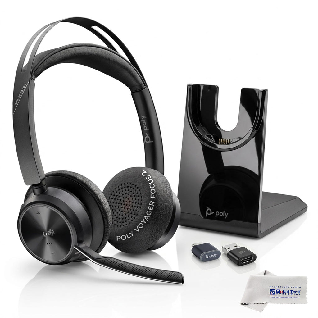 Wireless Over-Ear Headset with Noise-Cancelling Microphone