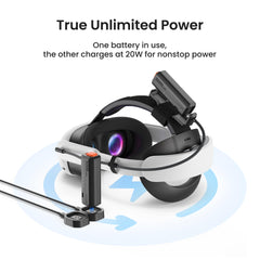 VR Head Strap with Compact Power Bank