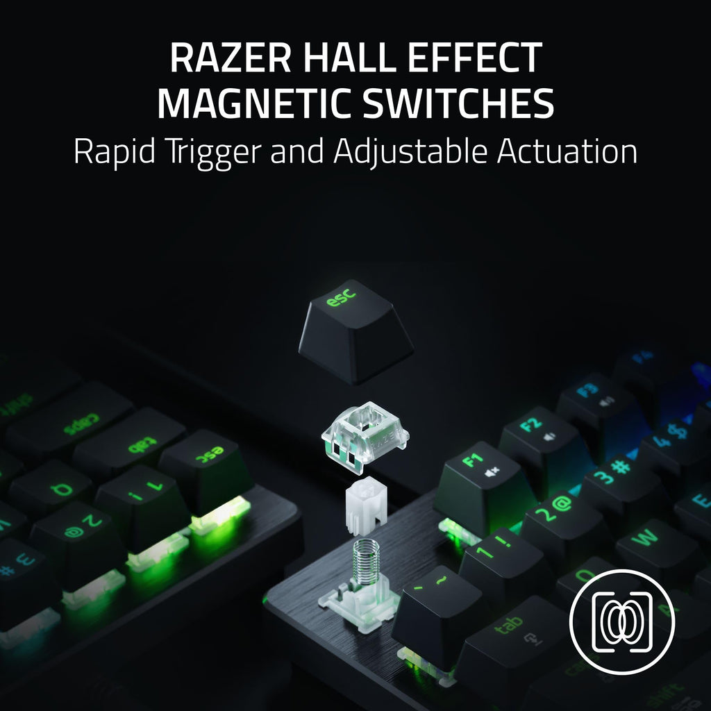 Razer Huntsman V3 HE Magnetic Mini 65% 8KHz Wired Gaming Keyboard