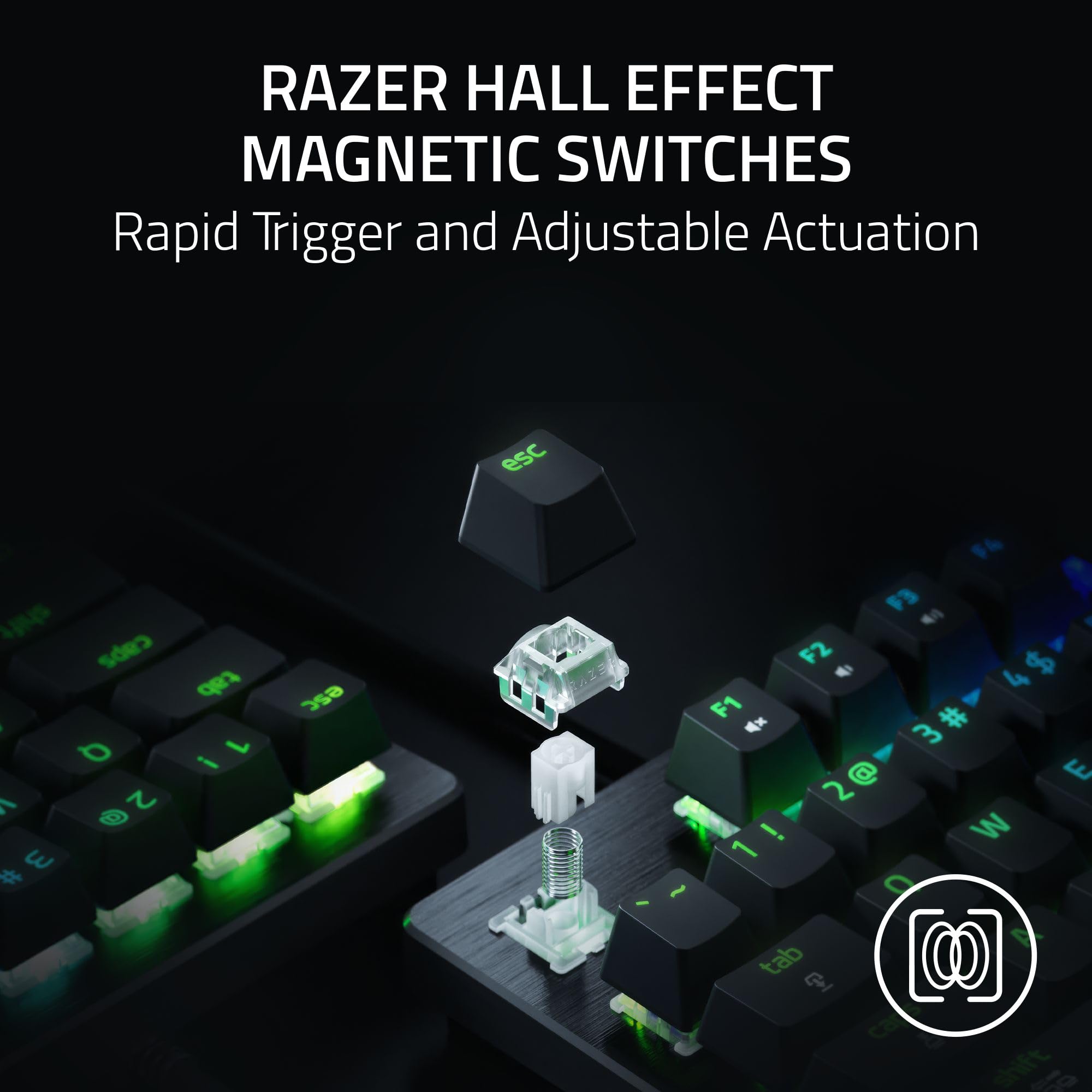 Razer Huntsman V3 HE Magnetic Mini 65% 8KHz Wired Gaming Keyboard