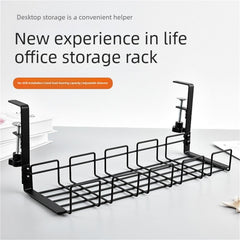 DUAYENDUS Metal Under Desk Cable Management Tray
