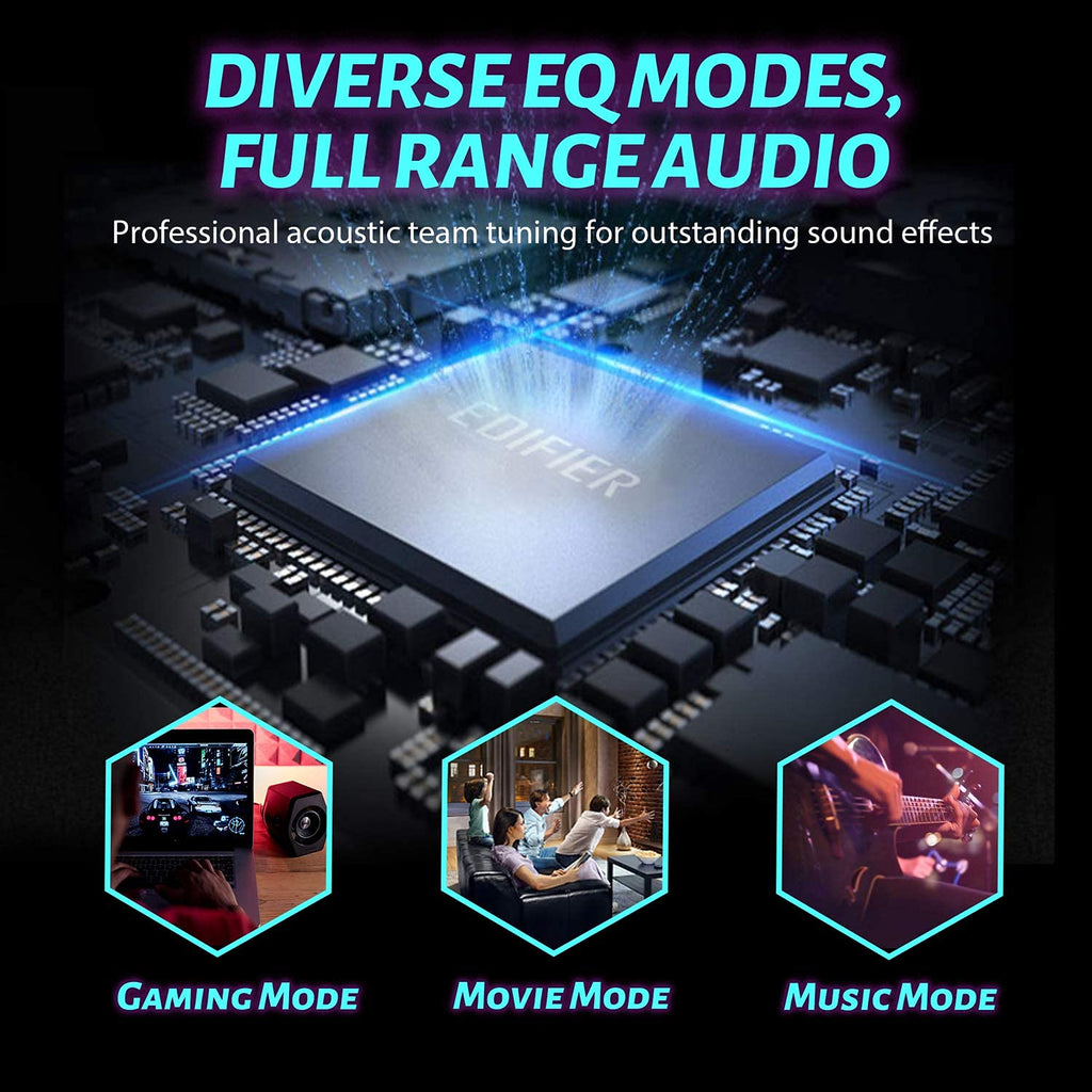 32W RGB Gaming Desktop Speakers with Bluetooth
