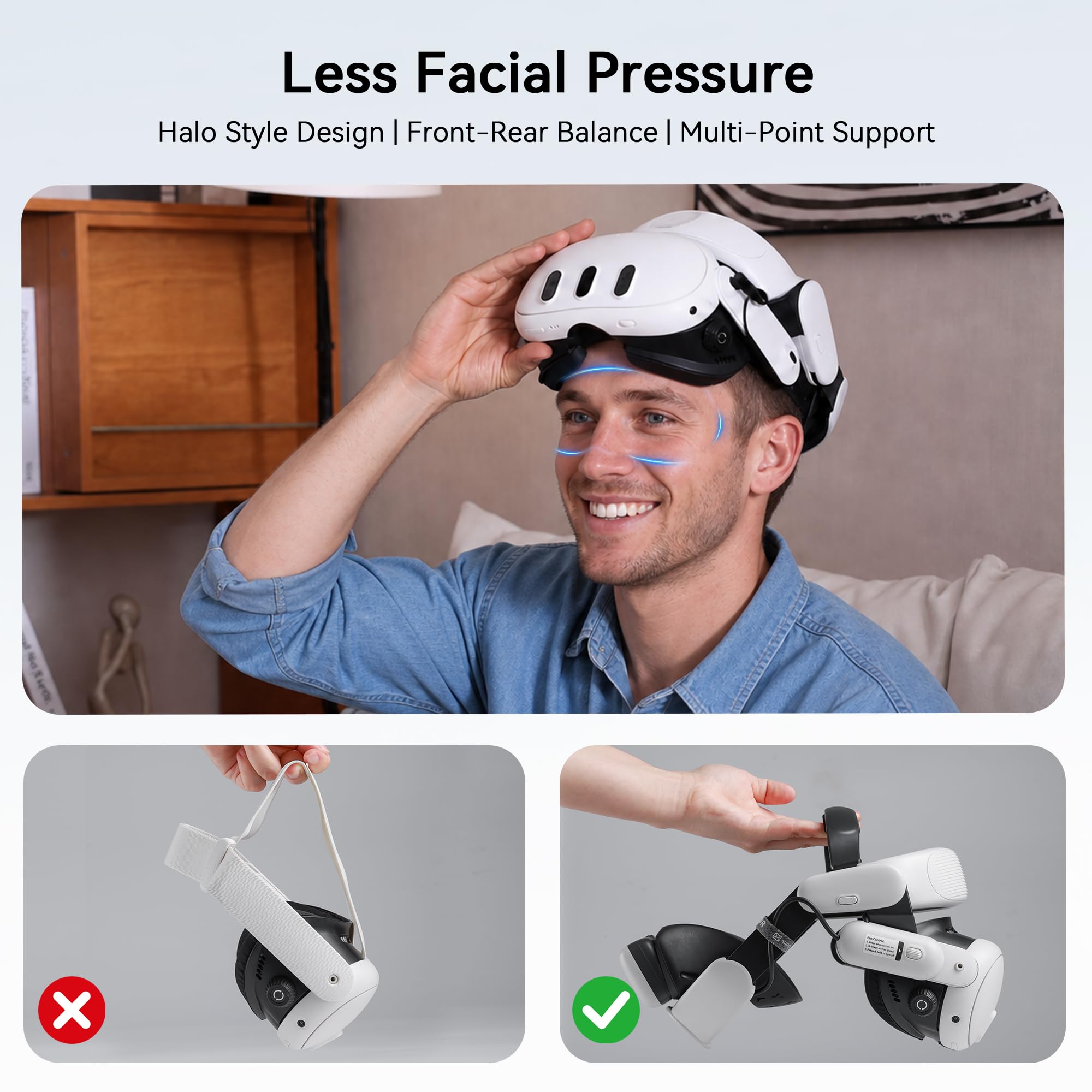 AMVR BS1 Head Strap with Fan
