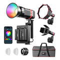 Portable RGB LED Video Light Kit, 3-Pack