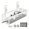 DUAYENDUS Metal Under Desk Cable Management Tray