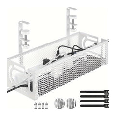 DUAYENDUS Metal Under Desk Cable Management Tray