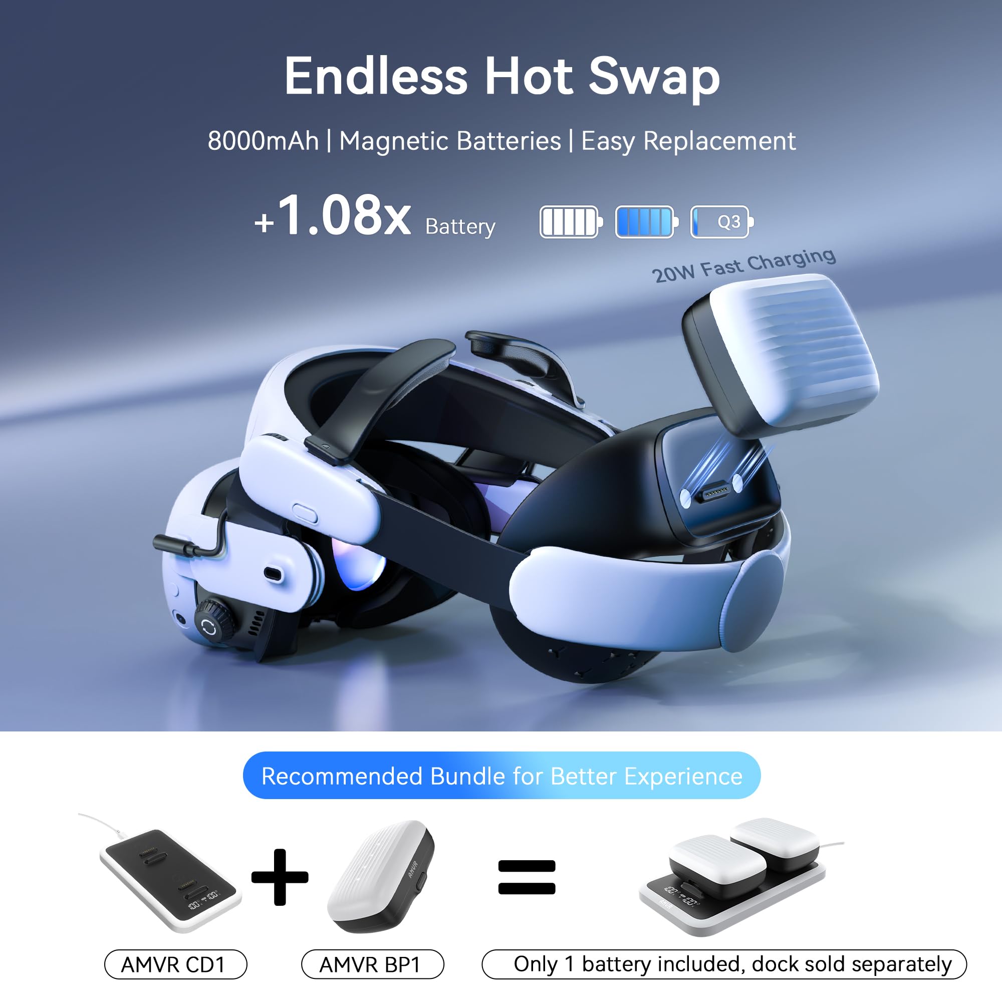 AMVR BS1 Head Strap with Fan