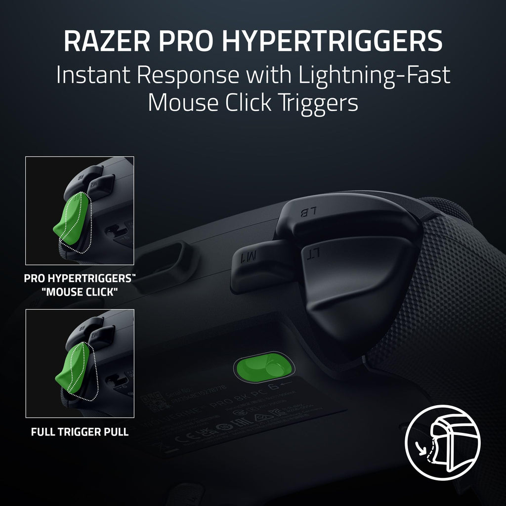 Razer Wolverine V3 Pro 8K PC Wireless Gaming Controller, Black