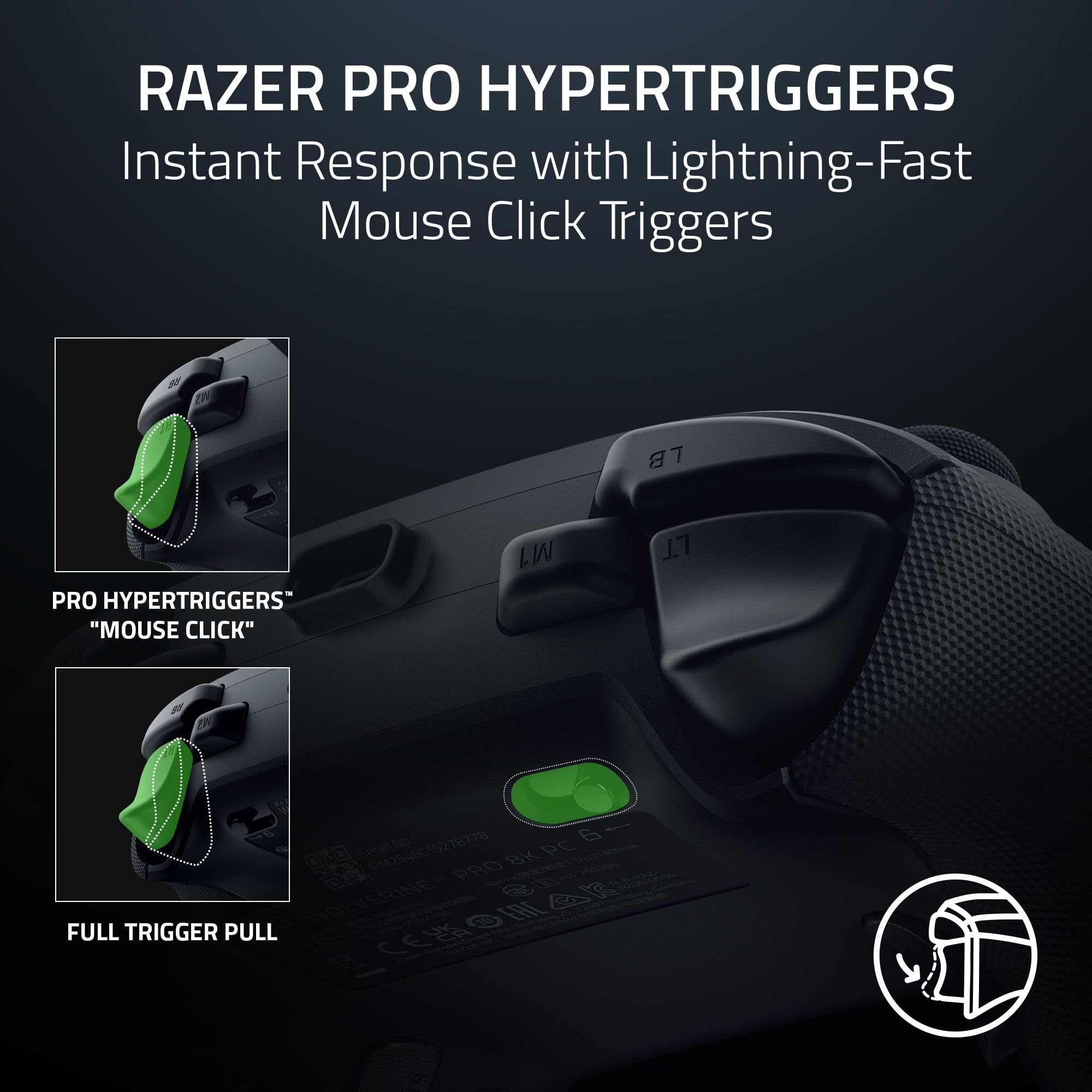 Razer Wolverine V3 Pro 8K PC Wireless Gaming Controller, Black