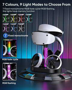 FASTSNAIL RGB Charging Stand & Storage Station for PlayStation VR2