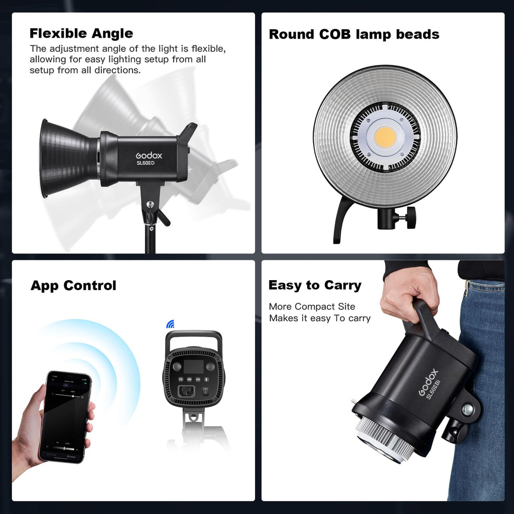 180W Bi-Color LED Video Light Kit, 3-Pack