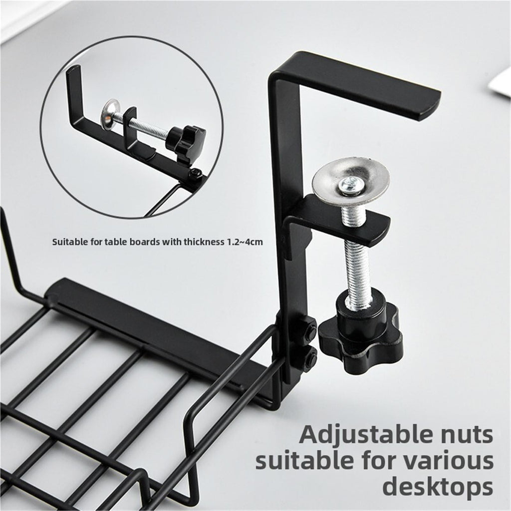 DUAYENDUS Metal Under Desk Cable Management Tray