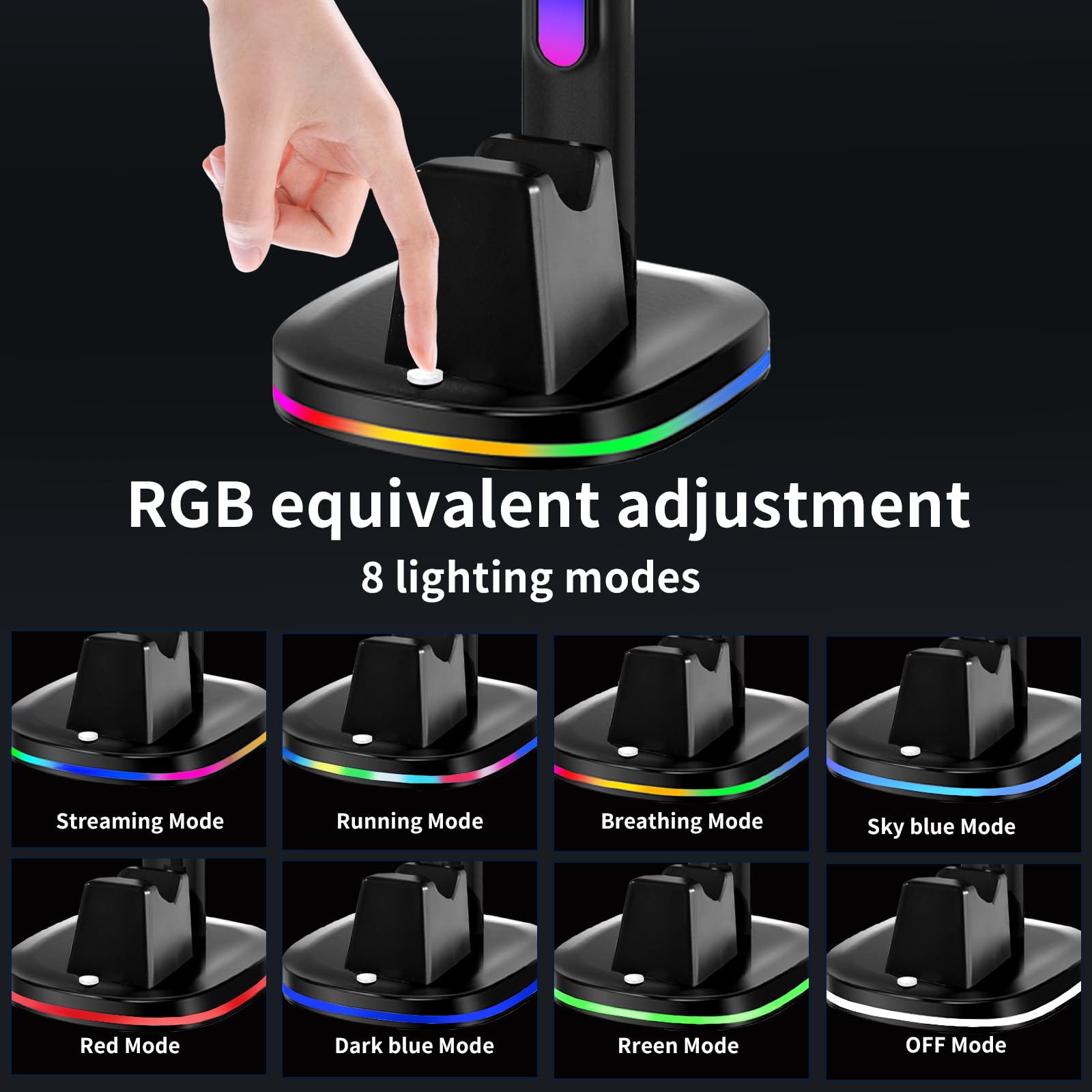 Headphone Stand with Controller Charger