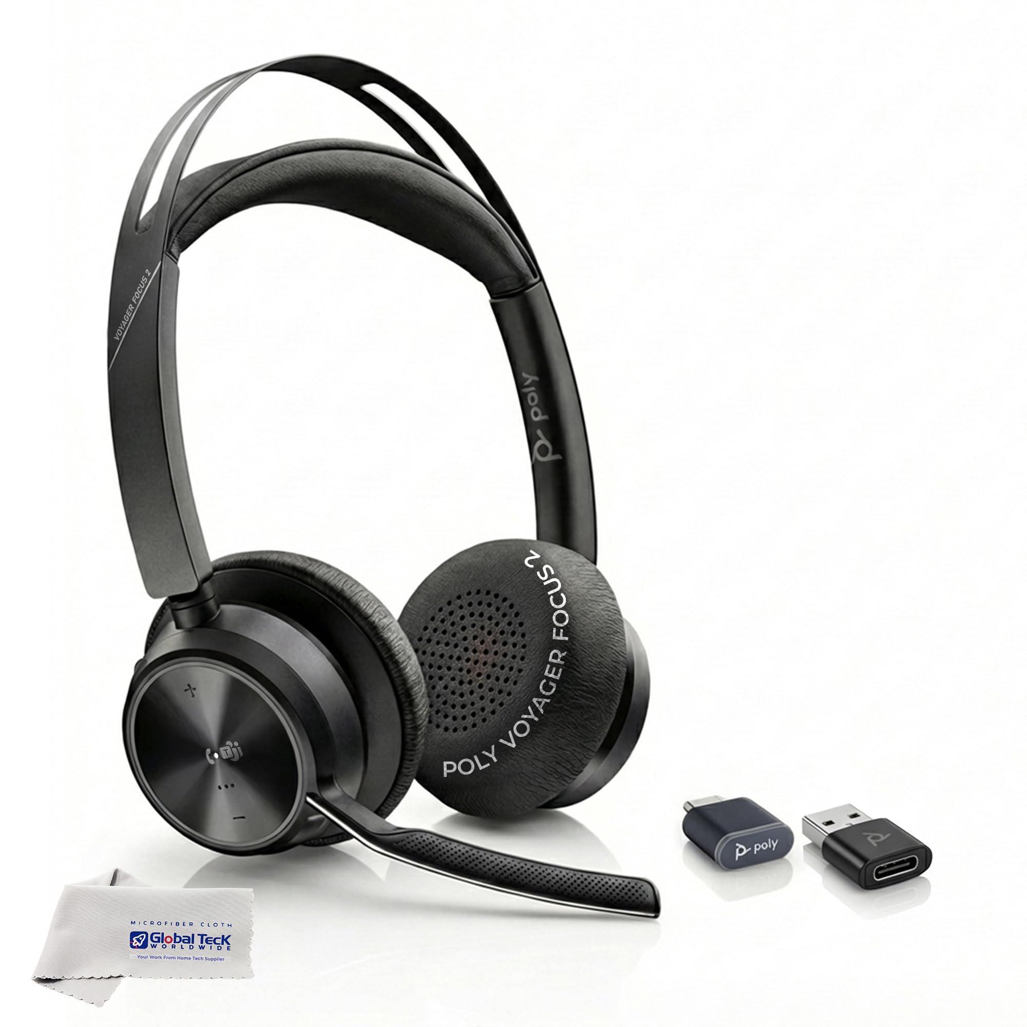 Wireless Over-Ear Headset with Noise-Cancelling Microphone