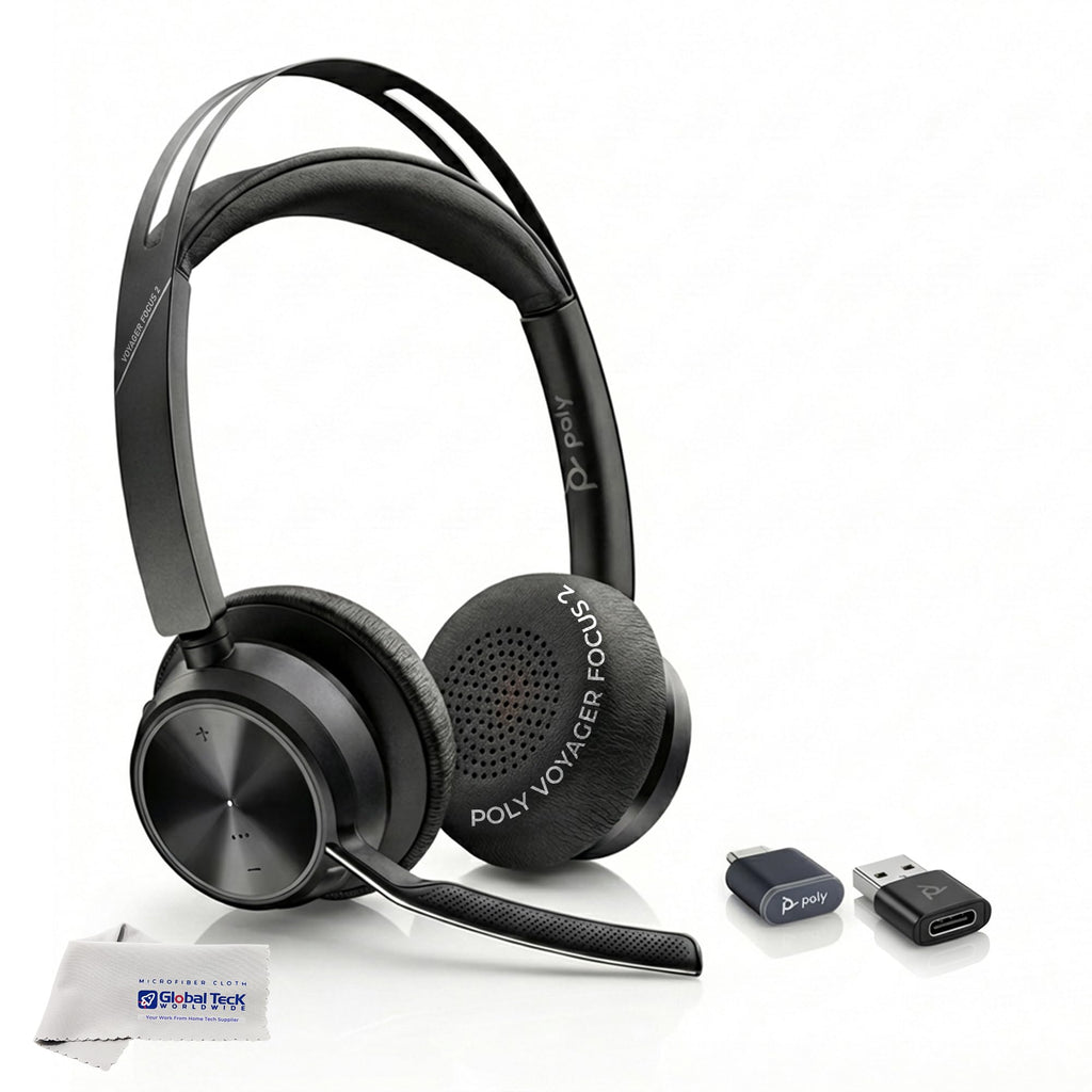 Wireless Over-Ear Headset with Noise-Cancelling Microphone