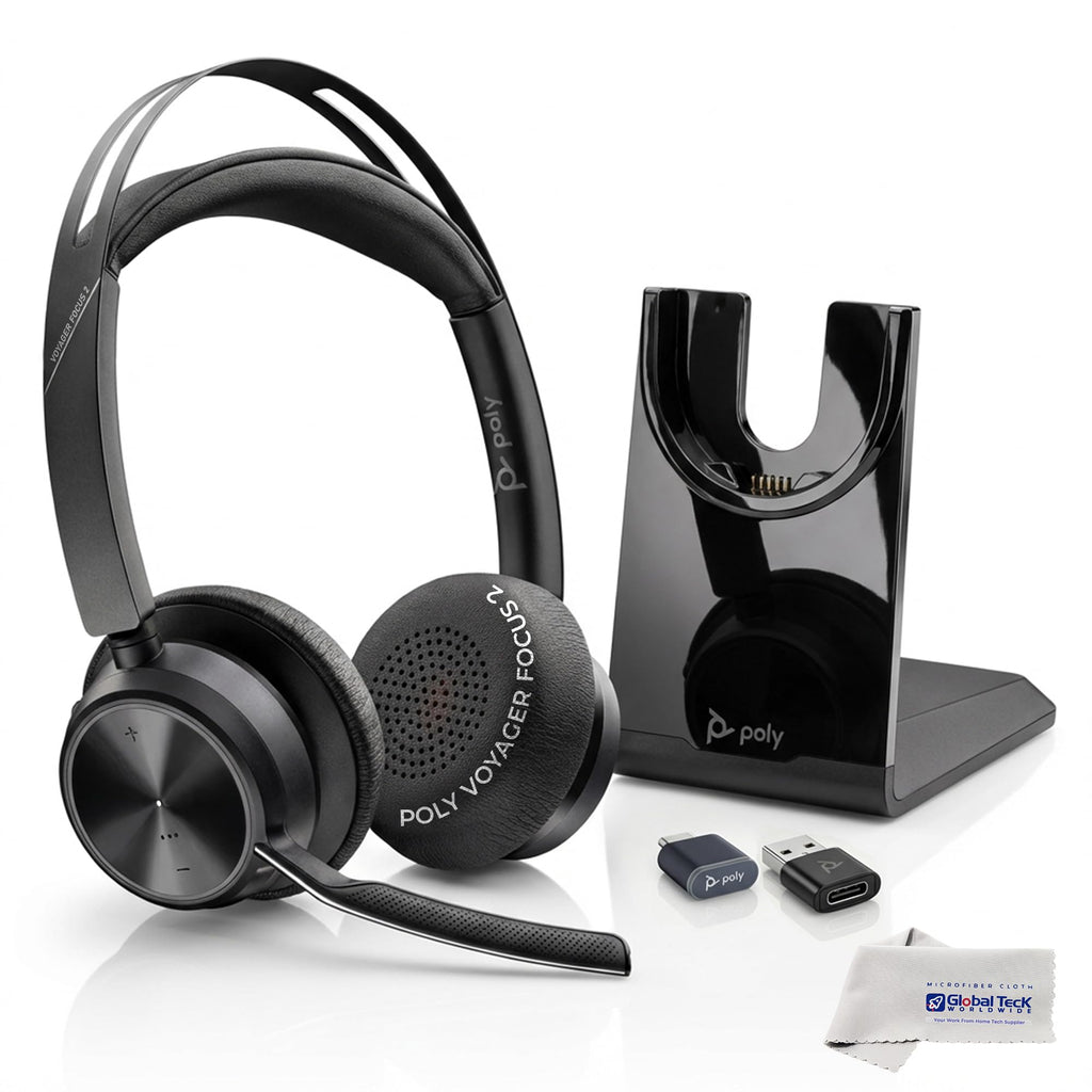 Wireless Over-Ear Headset with Noise-Cancelling Microphone
