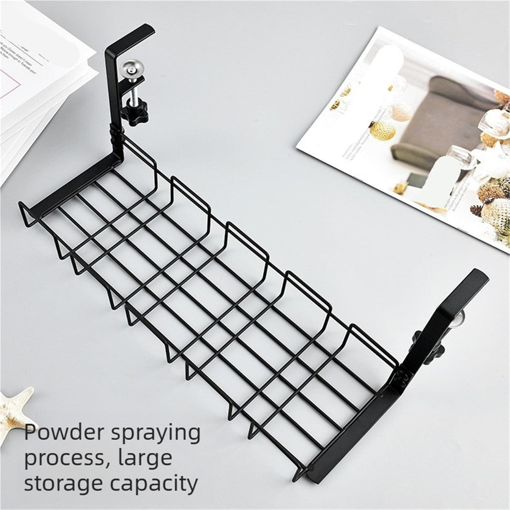 DUAYENDUS Metal Under Desk Cable Management Tray