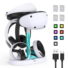 FASTSNAIL RGB Charging Stand & Storage Station for PlayStation VR2