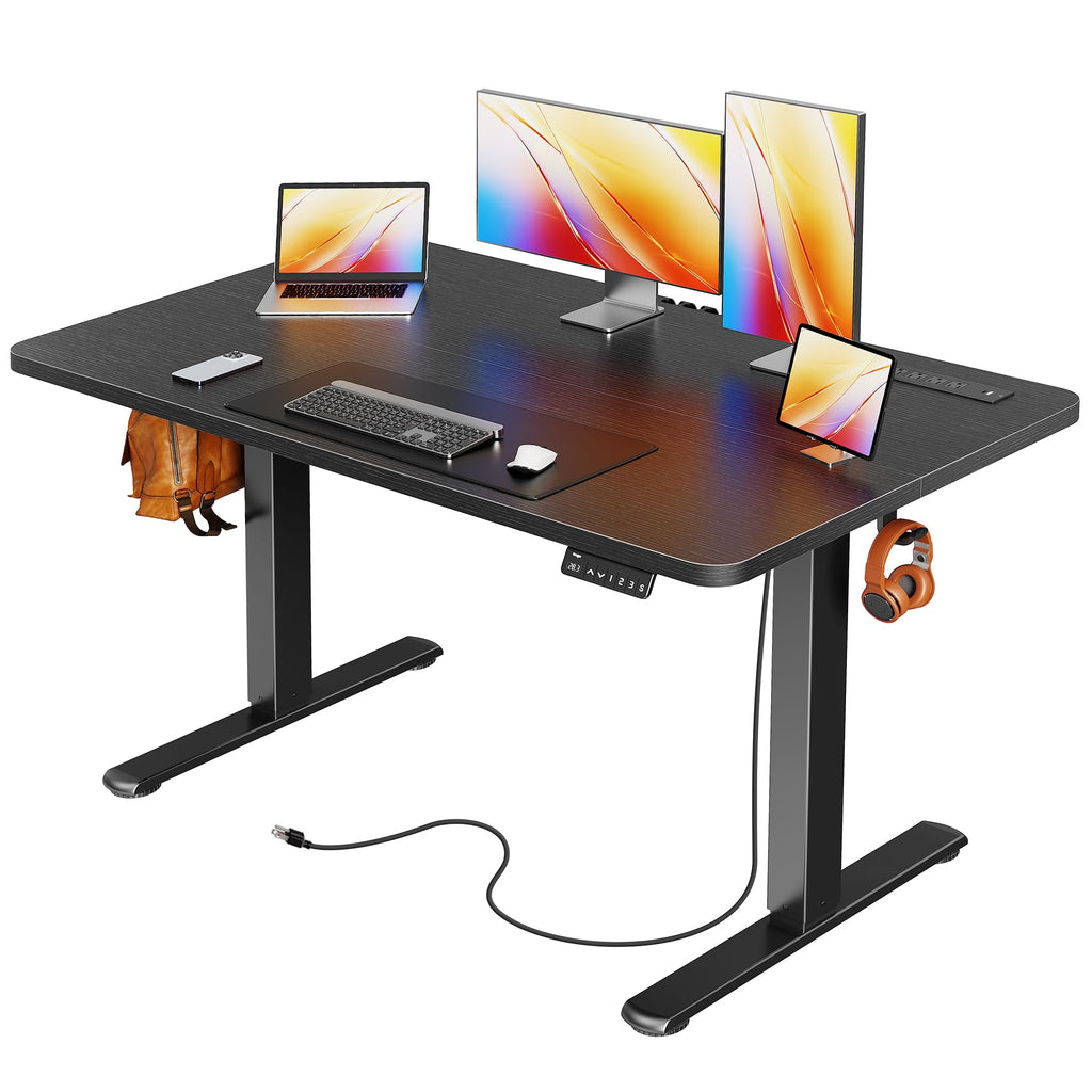 47-Inch Electric Height-Adjustable Gaming Desk with USB-C & Power Outlets