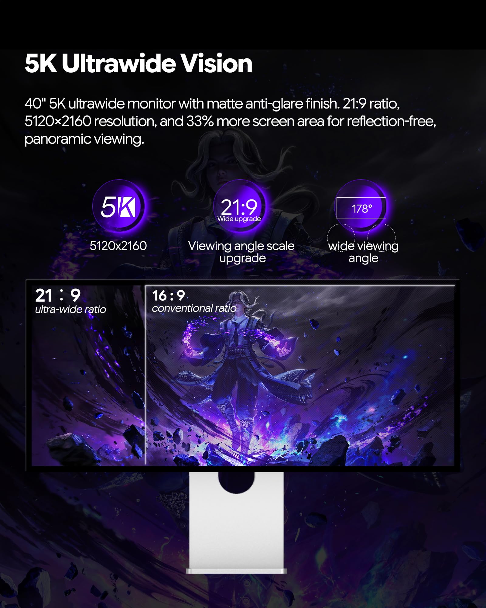 40-Inch 5K 120Hz IPS Gaming Monitor