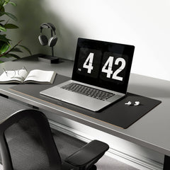 Leather Desk Mat Non Slip Large Mouse Pad Desk Blotter