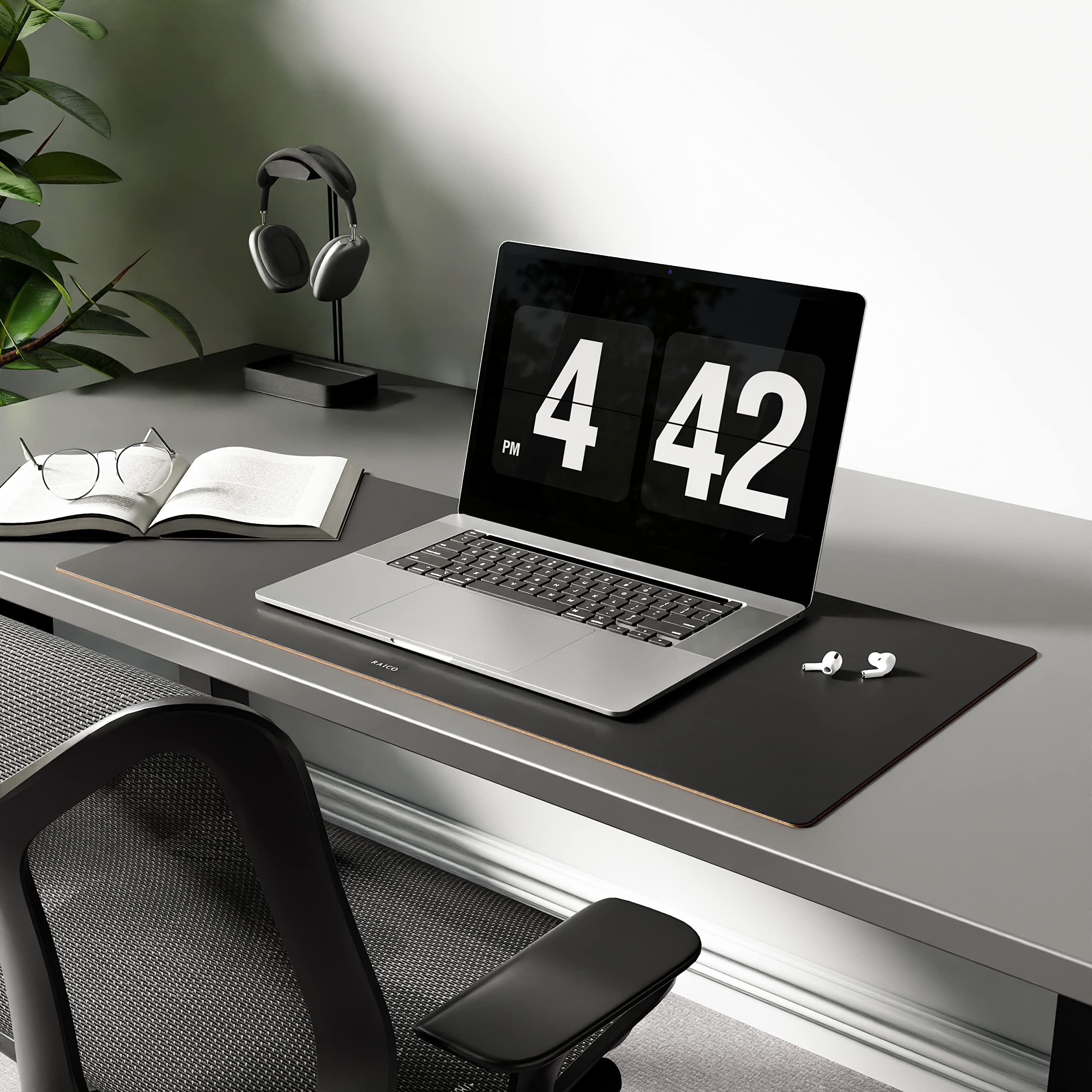 Leather Desk Mat Non Slip Large Mouse Pad Desk Blotter