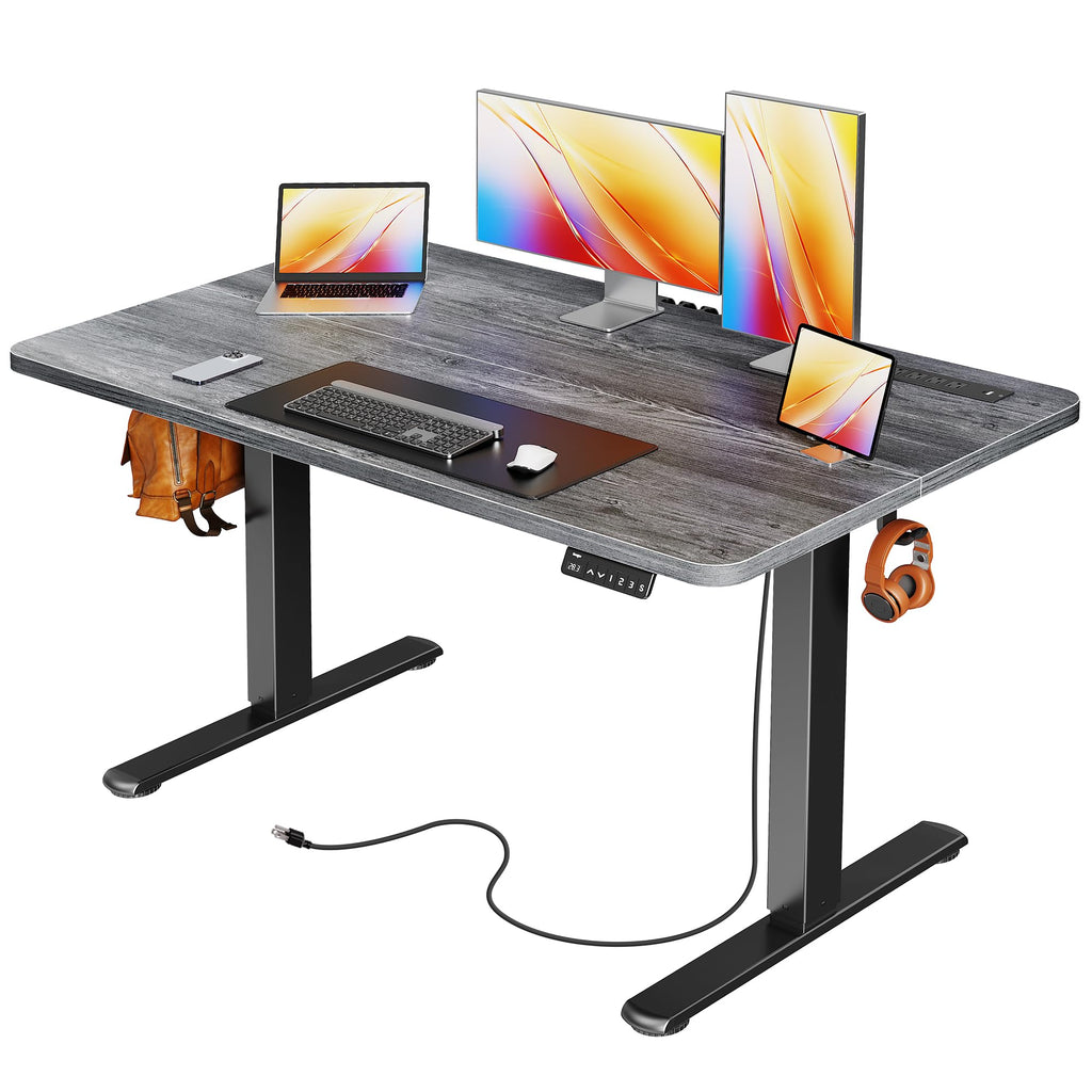 47-Inch Electric Height-Adjustable Gaming Desk with USB-C & Power Outlets