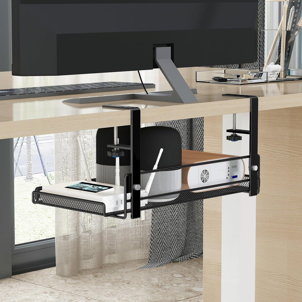 DUAYENDUS Metal Under Desk Cable Management Tray