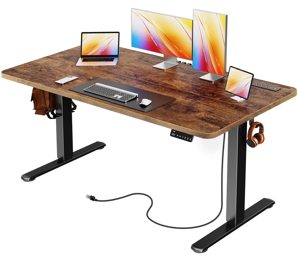 47-Inch Electric Height-Adjustable Gaming Desk with USB-C & Power Outlets
